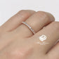 14k Rose Gold Half Eternity Diamond Band 0.22 Carats Diamond Stackable Matching Band Diamond Wedding