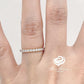 Rose Gold Eternity Band in 14k, Diamond Band, Full Eternity Diamond Wedding Band, Diamond Stackable Band