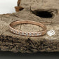 14k Rose Gold Half Eternity Diamond Band 0.22 Carats Diamond Stackable Matching Band Diamond Wedding