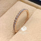 14k Rose Gold Half Eternity Diamond Band 0.22 Carats Diamond Stackable Matching Band Diamond Wedding