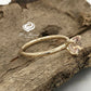 14k Yellow Gold Engagement Ring Solitaire Ring Morganite Ring 7mm/1.30 Carats Round Cut Morganite Wedding Ring Anniversary Ring