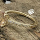 14k Yellow Gold Engagement Ring Morganite Ring Diamond Ring 8x6mm Oval Cut Morganite Diamond Wedding Ring