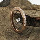 14k Rose Gold Diamond Band Half Eternity Matching Band 0.31 Carat Diamond Ring Wedding Band, Diamond Band