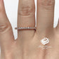 14k Rose Gold Diamond Band Half Eternity Matching Band 0.31 Carat Diamond Ring Wedding Band, Diamond Band