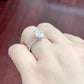2ct Engagement Ring 14k White Gold Diamond Ring Certified 9x7mm Oval Cut Forever One D-F Color Moissanite Ring Hidden Diamond Halo Ring