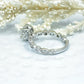 2 CT Oval Cut Engagement Ring in 14k White Gold, Oval Cut Moissanite Forever One, Diamond Anniversary Ring, Moissanite Engagement Ring