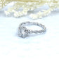 1.25 CT Round Cut Engagement Ring 14k White Gold, Moissanite Engagement Ring, Diamond Wedding Ring, Anniversary Ring