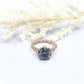 Round Cut Grey Moissanite Ring 14k Rose Gold, 1.25 CT or 2 CT Round Cut Moissanite Engagement Ring, Diamond Ring, Anniversary Ring