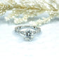 2 CT Oval Cut Engagement Ring in 14k White Gold, Oval Cut Moissanite Forever One, Diamond Anniversary Ring, Moissanite Engagement Ring