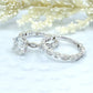 Oval Bridal Set in 14k White Gold, Oval Cut Engagement Ring Set, Moissanite Oval Wedding Set, Forever One Moissanite Oval Cut Ring Set