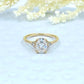 14k Yellow Gold Diamond Engagement Ring, 1.50 CT Oval Cut Forever One Moissanite Engagement Ring, Oval Cut Solitaire Wedding Ring