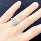 Emerald Engagement Ring 14k White Gold, Hidden Halo Diamond Solitaire Ring, Forever One Emerald Cut Engagement Ring, Anniversary Ring
