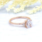 14k Rose Gold Oval Cut Engagement Ring, 1.50 CT Oval Cut Forever One Moissanite Engagement Ring, Oval Cut Solitaire Wedding Ring