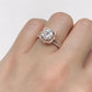 Rose Gold Bridal Set In 14k, Round Cut Engagement Set, Diamond Halo Wedding Set, Forever One Moissanite Bridal Set, Diamond Wedding Set
