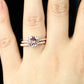 Morganite Engagement Ring Set In 14K Rose Gold, Morganite Round Engagement Ring, Rose Gold Morganite Bridal Set, Morganite Ring Diamond Set