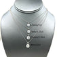14k White Gold Round Cut Moissanite Minimalist Necklace