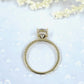 2ct Engagement Ring 14k Yellow Gold Diamond Ring Certified 9x7mm Oval Cut Forever One D-F Color Moissanite Ring Hidden Diamond Halo Ring